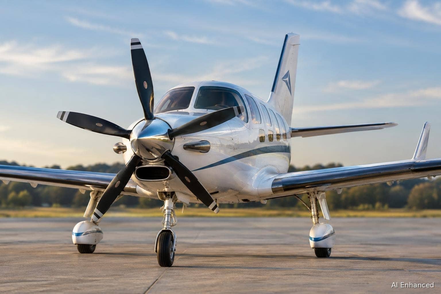Illustration of a Daher TBM 940 aircraft: front hero.