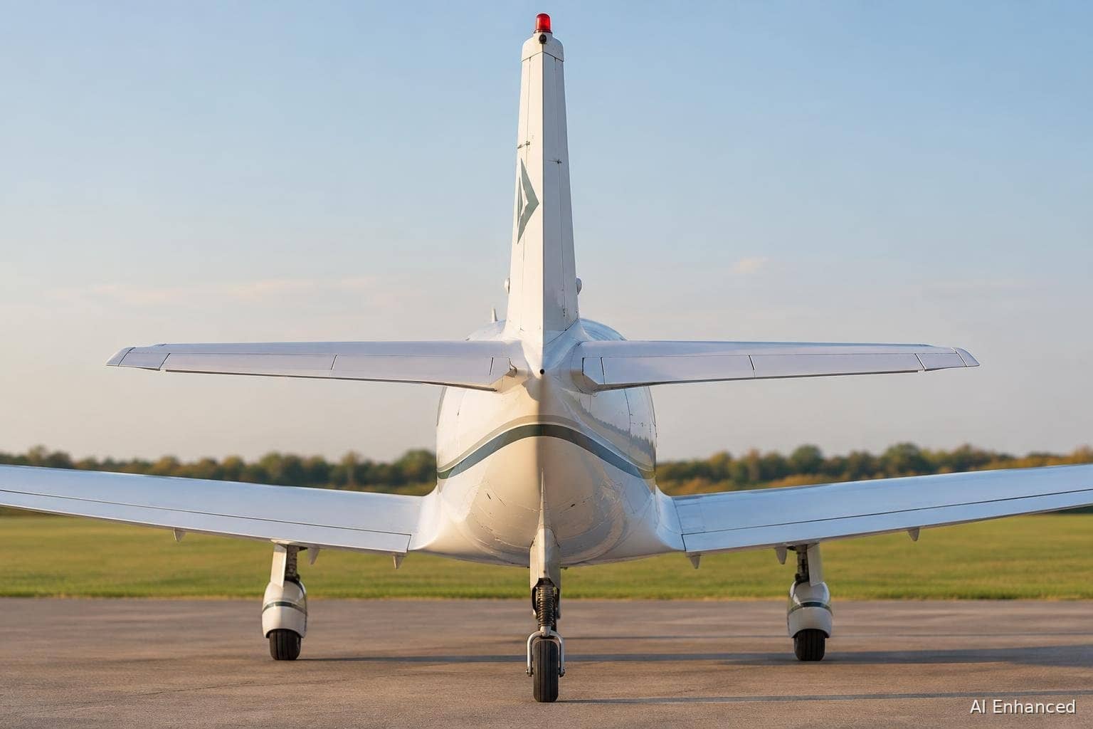 Illustration of a Daher TBM 940 aircraft: tail survey.