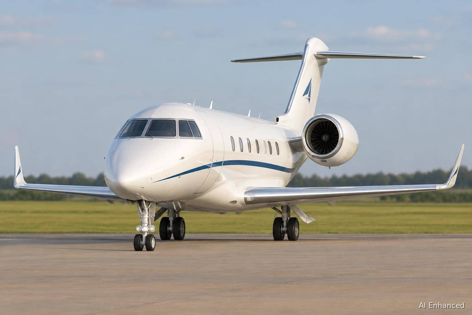 Illustration of a Bombardier Challenger 350 aircraft: cockpit.