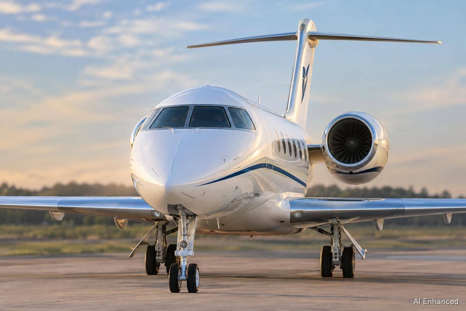 Illustration of a Bombardier Challenger 350 aircraft: front hero.