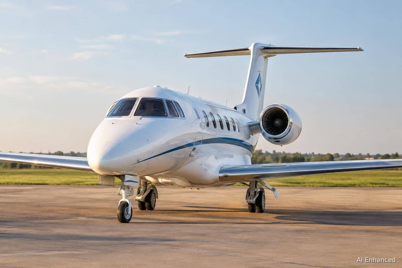 Illustration of a Embraer EMB-505 Phenom 300 aircraft: cockpit.