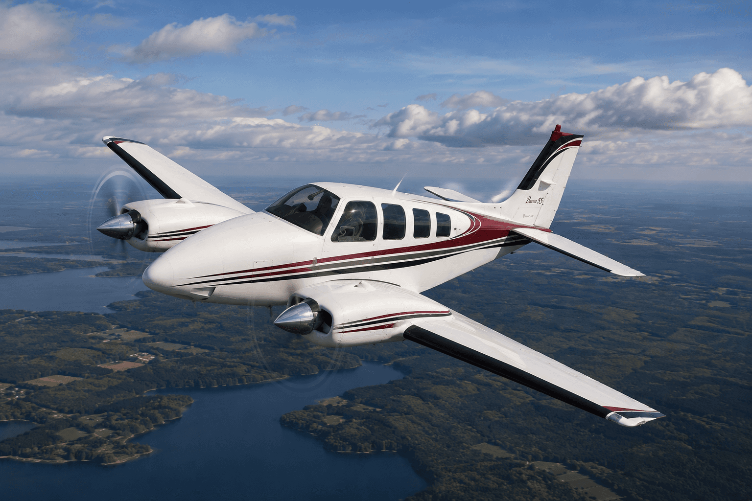 Beechcraft Baron B55 — Beechcraft — Exterior — photo 1