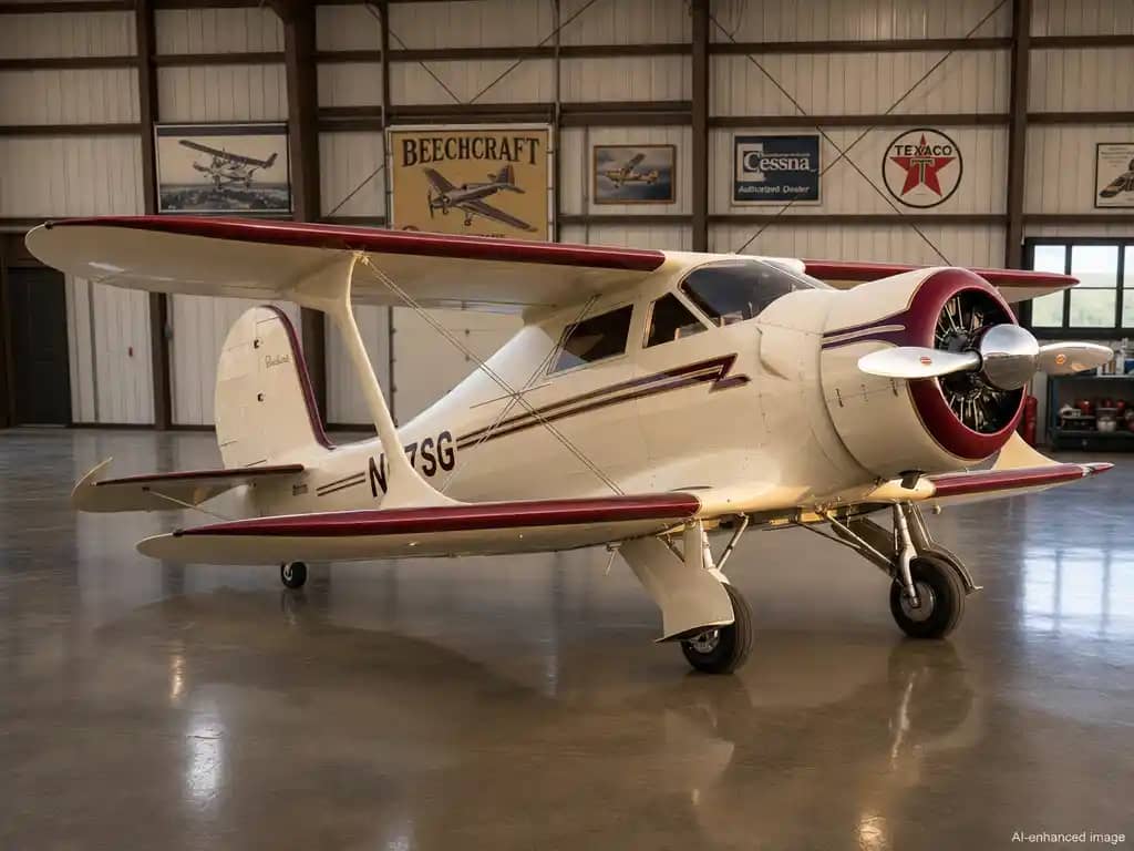 1944 Beechcraft D17S Staggerwing — Beechcraft — Interior — photo 2